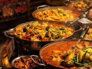 Vanlige ingredienser indiske kjokkenet hovedbilde