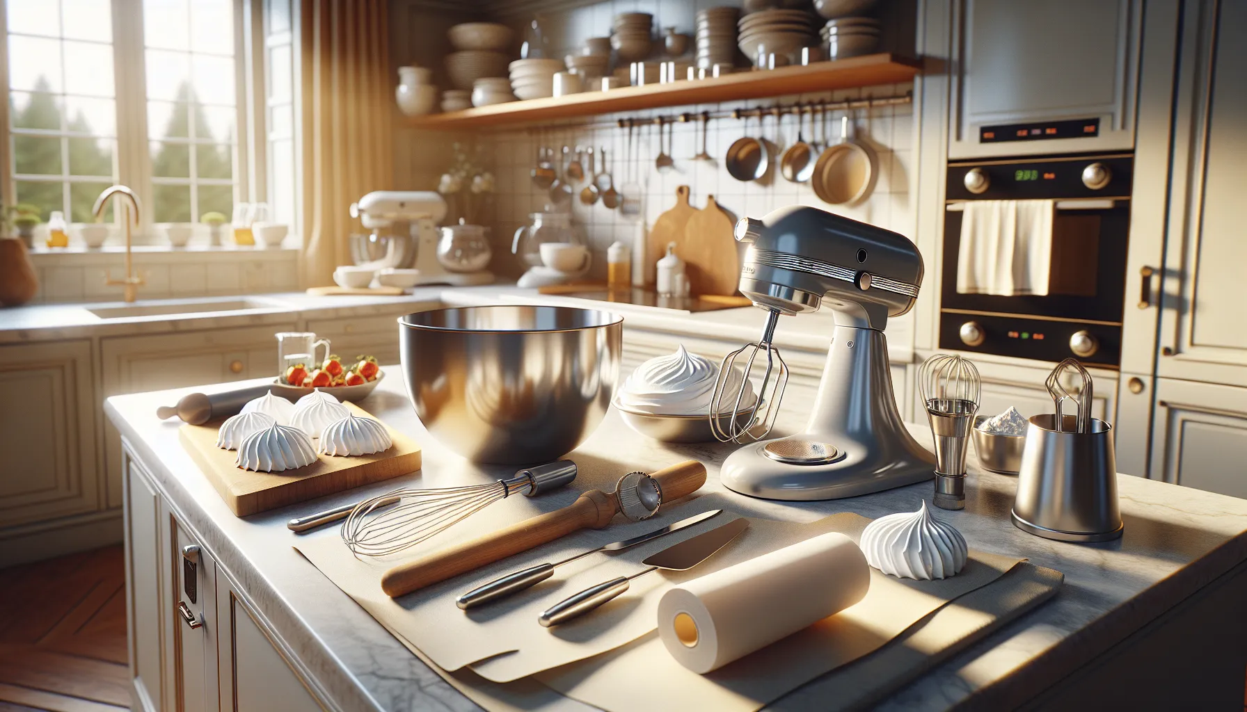 Klassisk pavlova &ndash; en sikker vinner til dessertbordet med frisk krem og b&aelig;r &ndash; illustrasjon 1