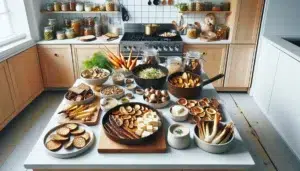Scandinavian kitchen showcasing norway s 2025 plant based fermented and tech driven food trends