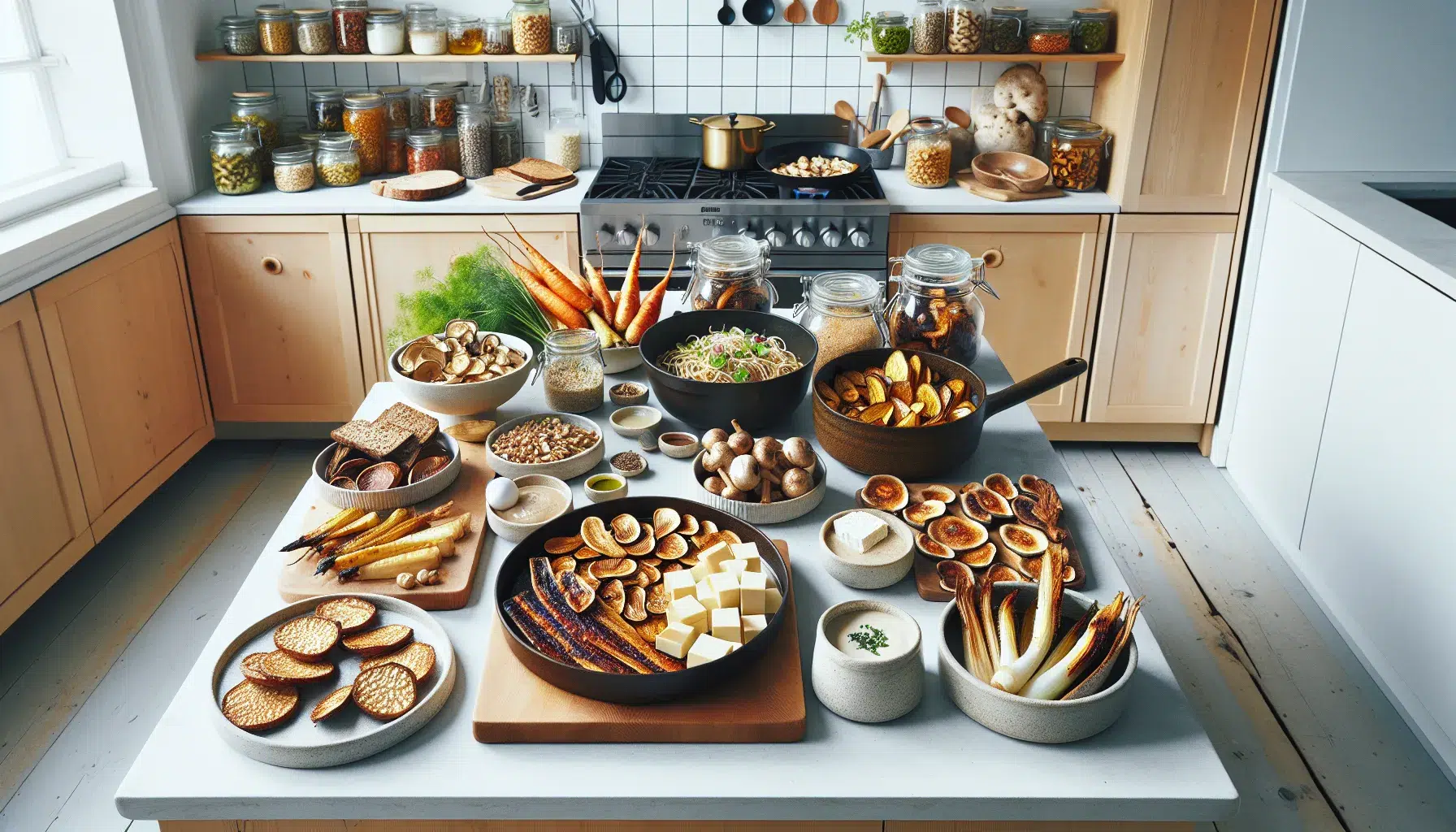 Scandinavian kitchen showcasing norway s 2025 plant based fermented and tech driven food trends