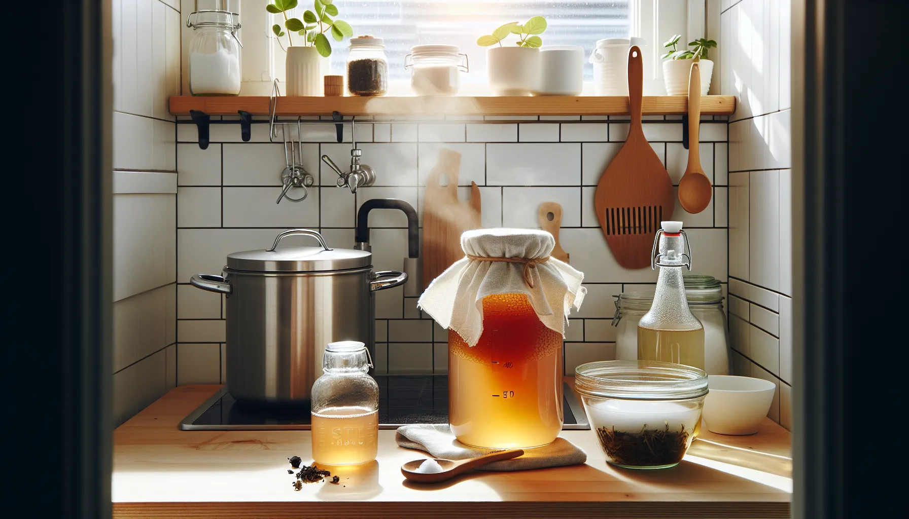 Slik lager du hjemmelaget kombucha steg for steg – illustrasjon 2