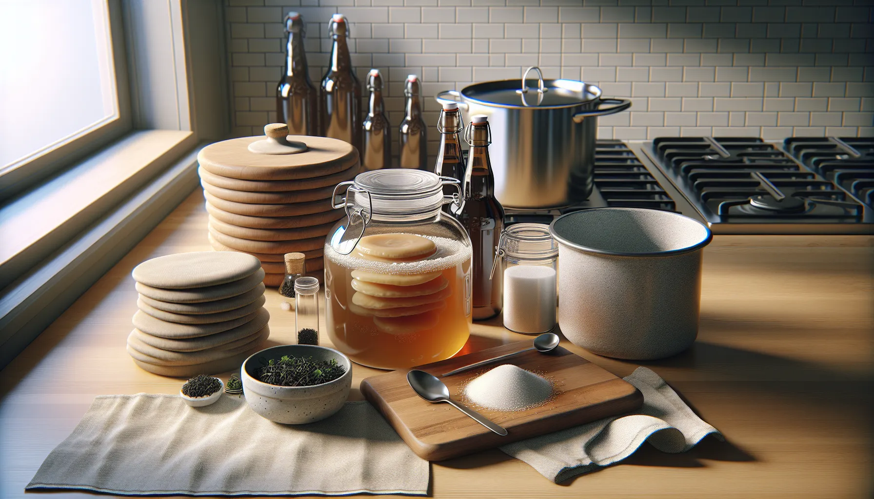 Slik lager du hjemmelaget kombucha – steg for steg – illustrasjon 2